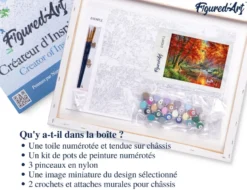 Peinture par numéro rivière d'automne .