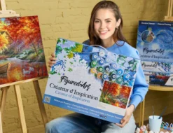 Peinture par numéro rivière d'automne .