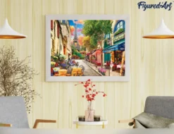 Peinture par numéro ruelle à paris
