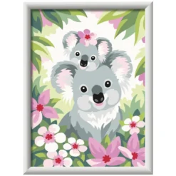 Peinture par numéros maman koala et bébé
