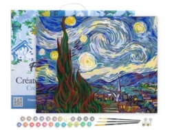 Peinture par numéro van gogh nuit .