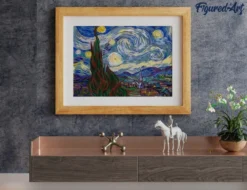 Peinture par numéro van gogh nuit .