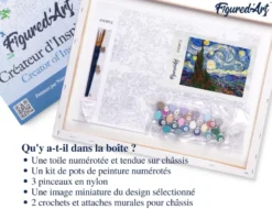 Peinture par numéro van gogh nuit .