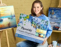 Peinture par numéro voiliers au port