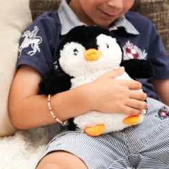 Peluche bouillotte pingouin