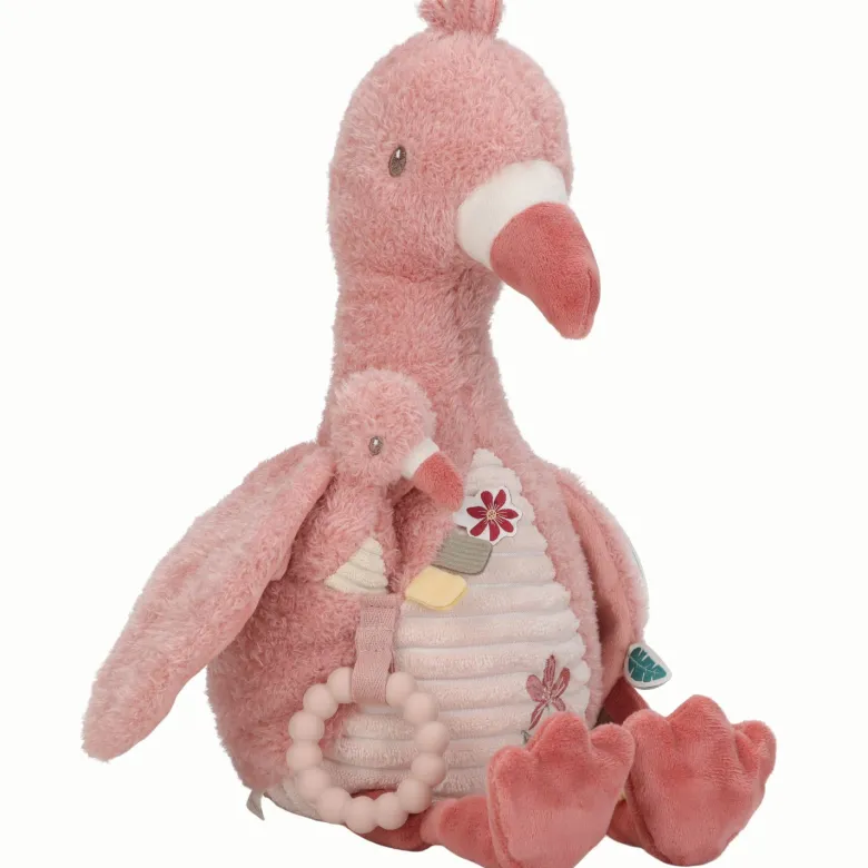 Peluche d'activités flamant rose safari friends (23 cm)