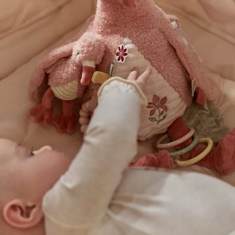 Peluche d'activités flamant rose safari friends (23 cm)