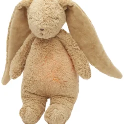Peluche veilleuse lapin nature bio avec sons & lumières cappuccino 2.0