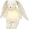 Peluche veilleuse lapin nature bio blanc polaire 2.0