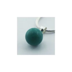 Pendentif en argent et turquoise