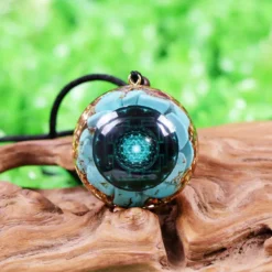 Pendentif orgone yoga anti onde