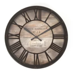 Pendule vintage ø39 x 7,7 cm d'épaisseur