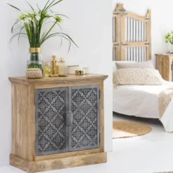 Petit buffet en bois de manguier sahara