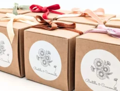 Petite bougie fleurs séchées polynésie