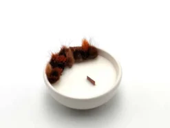 Petite bougie fleurs séchées tonka
