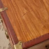Petite malle en bois claire et laiton n°250