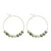 Petites créoles jade & or