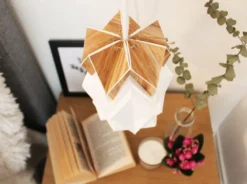 Petite suspension origami ecowood
