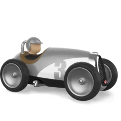 Petite voiture gris metallisé