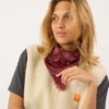 Petit foulard en laine alice bordeaux Bordeaux