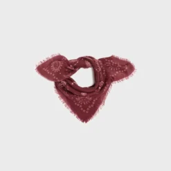Petit foulard en laine alice bordeaux Bordeaux