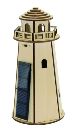 Phare solaire en bois ""starlight""