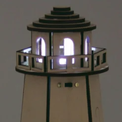 Phare solaire en bois ""starlight""