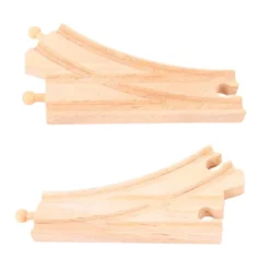2 pièces de piste à points incurvés