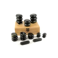 22 pierres de massage en basalte