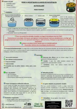 Piège à moustique sans seau 1 kit