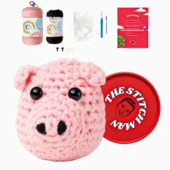 Pipo le cochon - kit crochet débutant avec vidéos - accessible à tous