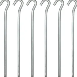 6 piquets de tente cao acier 230mm 7mmø