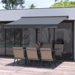 Pisa store banne 3 x 2 m gris