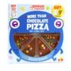 Pizza 8 parts en chocolat au lait décoré de confiseries