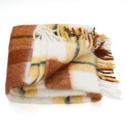 Plaid mohair