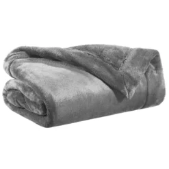 Plaid tender gris 150 x 200 cm vivaraise