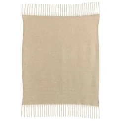 Plaid uni recyclé isabel naturel 130 x…