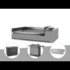 Plancha gaz premium 60 acier avec couvercle, chariot et housse - forge adour