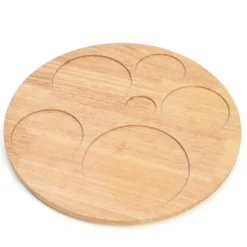 Plateau et coupelles pour l'apéritif en bois et céramique Kiyo