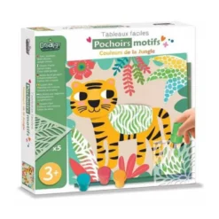Pochoirs motifs - couleurs de la jungle