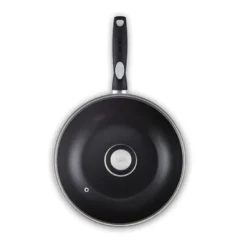 Poêle wok couvercle pro induc 28 cm