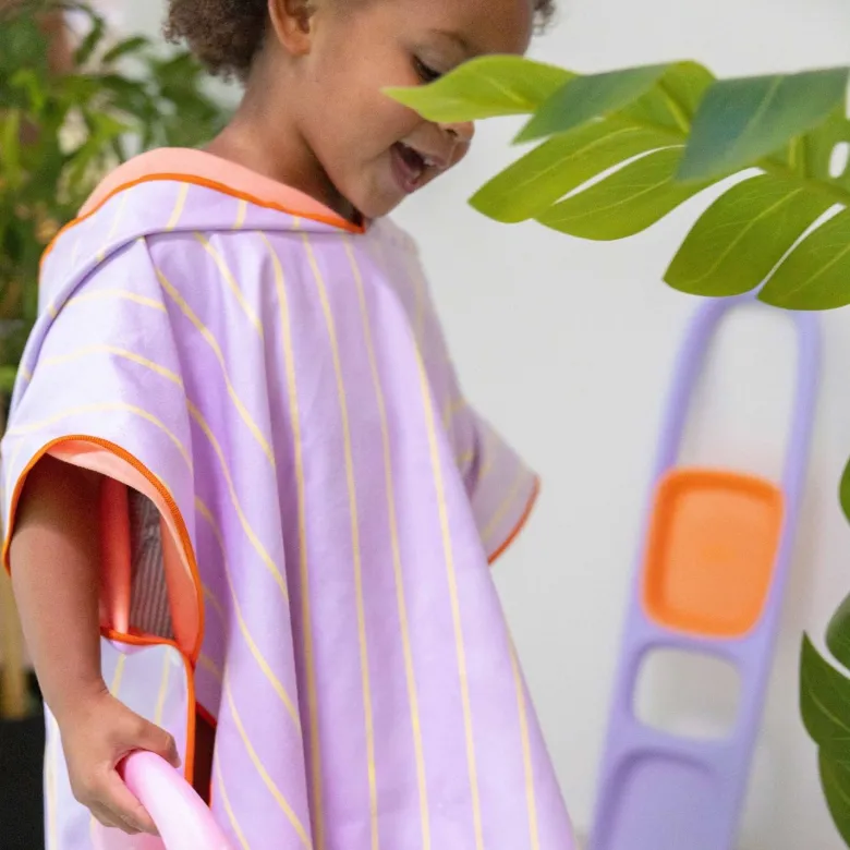 Poncho de plage lavande (60 x 60 cm)