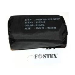 Poncho fostex ripstop taille unique-noir