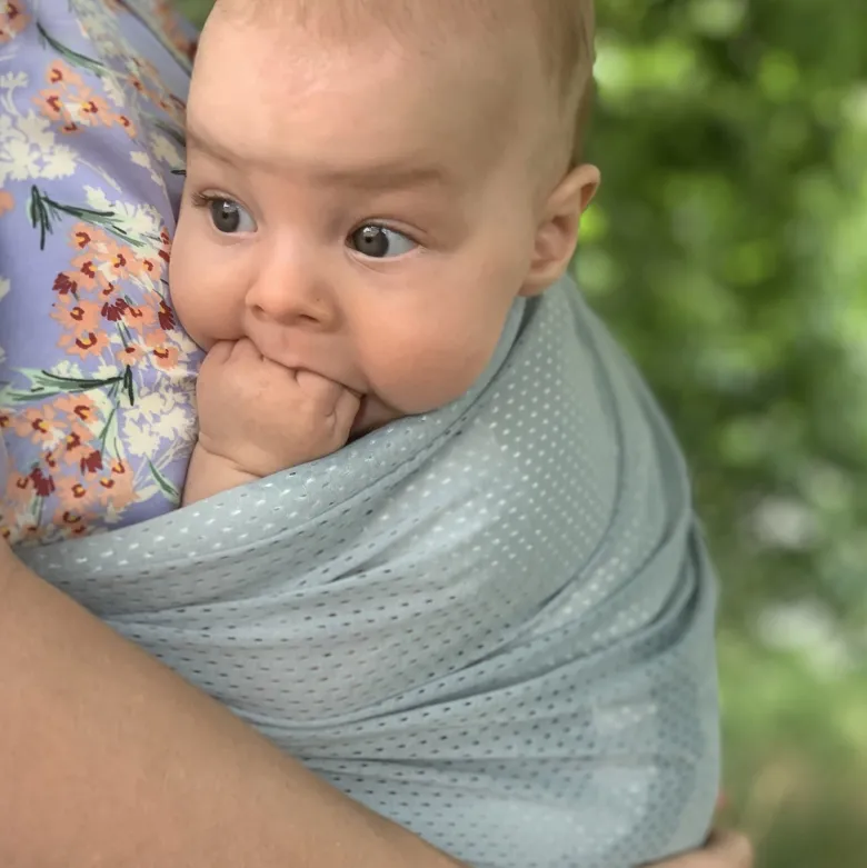 Porté bébé mini sling vert