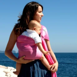 Porte-bébé sling sukkiri rose