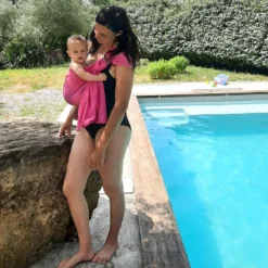 Porte-bébé sling sukkiri rose