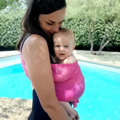 Porte-bébé sling sukkiri rose