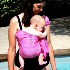 Porte-bébé sling sukkiri rose