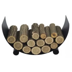 Porte bûches demi-lune turyn acier ø70cm