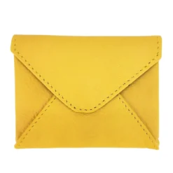 Porte-cartes cuir nino jaune